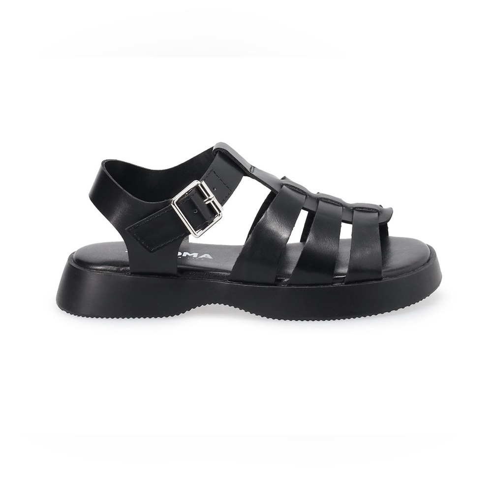 SO Girls black fisherman sandals size 2